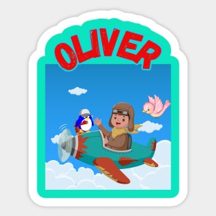 Oliver baby's name Sticker